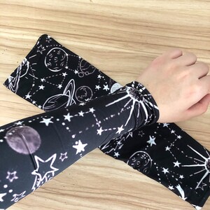 Colorful Universe Pattern Long Arm Sleeves Sun Protection Sleeve.Drive UV Protection.Child Arm Sleeves image 2