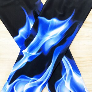 Blaze Blue Arm Cover,Arm Sleeves,UV Sunscreen Sleeve Camouflage sleeves cooling sleeves Long Arm Cover image 9