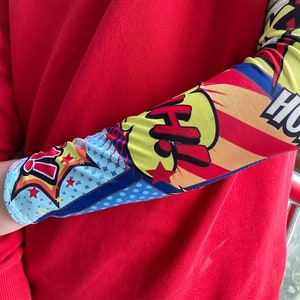 Colorful Comic Book Panels Arm Sleeves Arm Warmers image 2