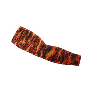 Hot Flames Flower Long Arm Sleeves Long Arm Warmers,Gift For Lady image 3