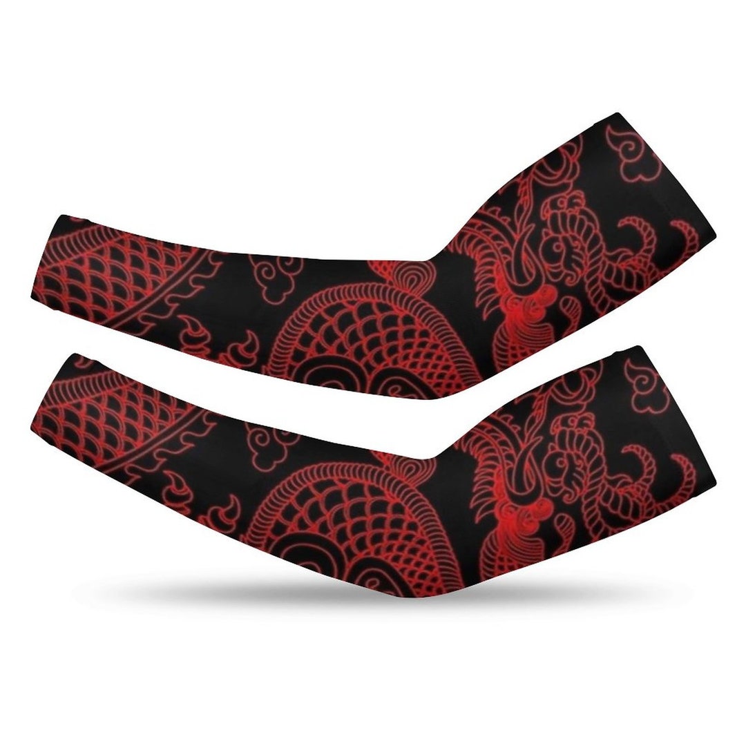 Dargon Printed Hand Made Arm Sleeves Etsy