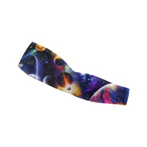 Colorful Universe Arm Cover,Arm Sleeves,UV Sunscreen Sleeve Camouflage sleeves cooling sleeves Long Arm Cover image 4