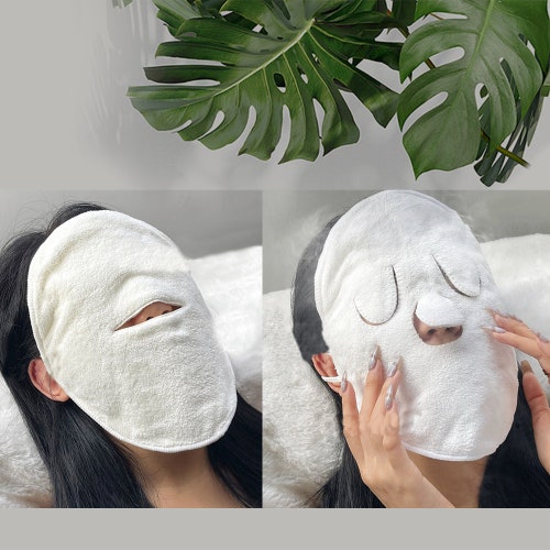 Reusable Facial Steamer Towel  Beauty Salon Hot Compress Face Towel Masks
