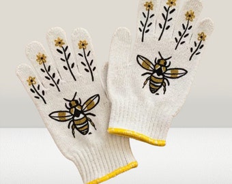 Gardening Gloves for Women Safety Work Gloves String Knit Cotton Polyester Gloves Creative Gifts