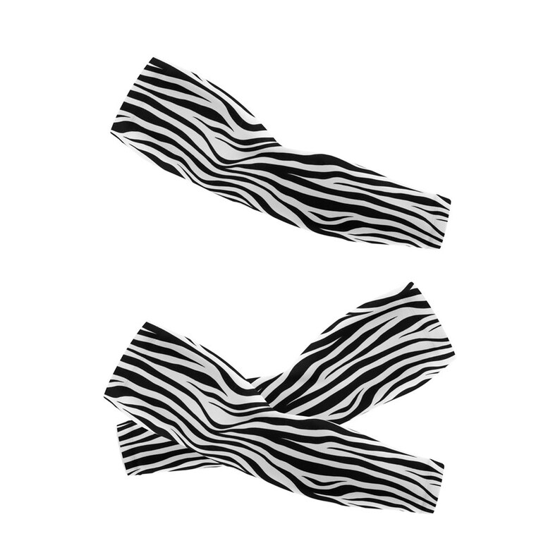 Zebra Seamless Pattern Pattern Arm Cover,Arm Sleeves,UV Sunscreen Sleeve image 2