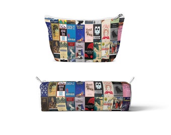 Classic Literature Book Printed Pencil Case and Cosmetic Bag