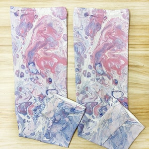 Pink and Blue Water Abstract Illustration Printed Long Arm Sleeves Long Arm Warmers,Sun Protection Sleeve.Drive UV Protection image 4