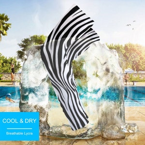 Zebra Seamless Pattern Pattern Arm Cover,Arm Sleeves,UV Sunscreen Sleeve image 5