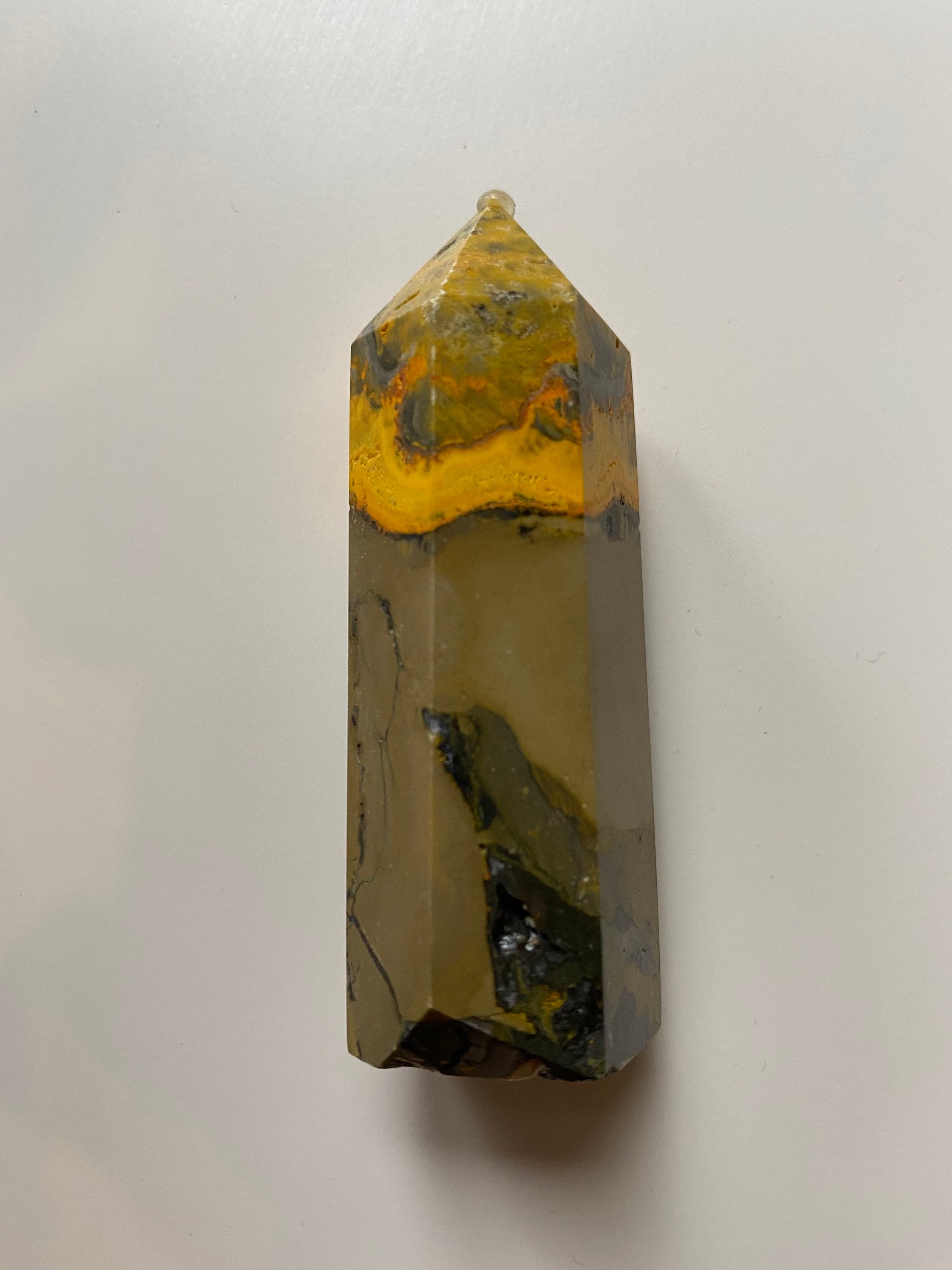Rare Bumblebee Jasper Crystal Tower Obelisk Etsy