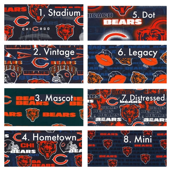 Chicago Bears 100% Cotton Team Fabrics