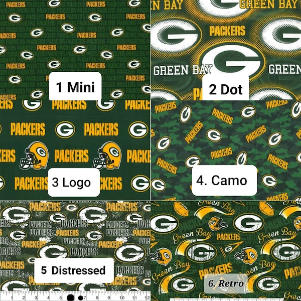 Green Bay Packers Fabric - Etsy