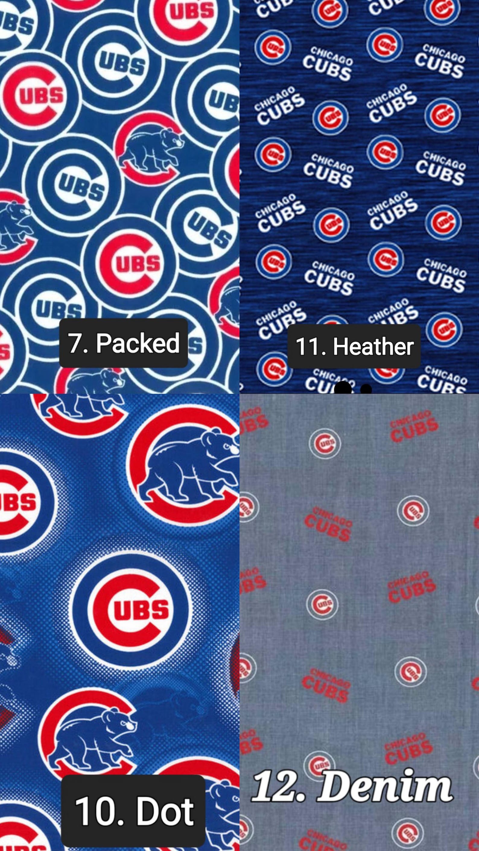 Chicago Cubs Fabric Cotton - Etsy