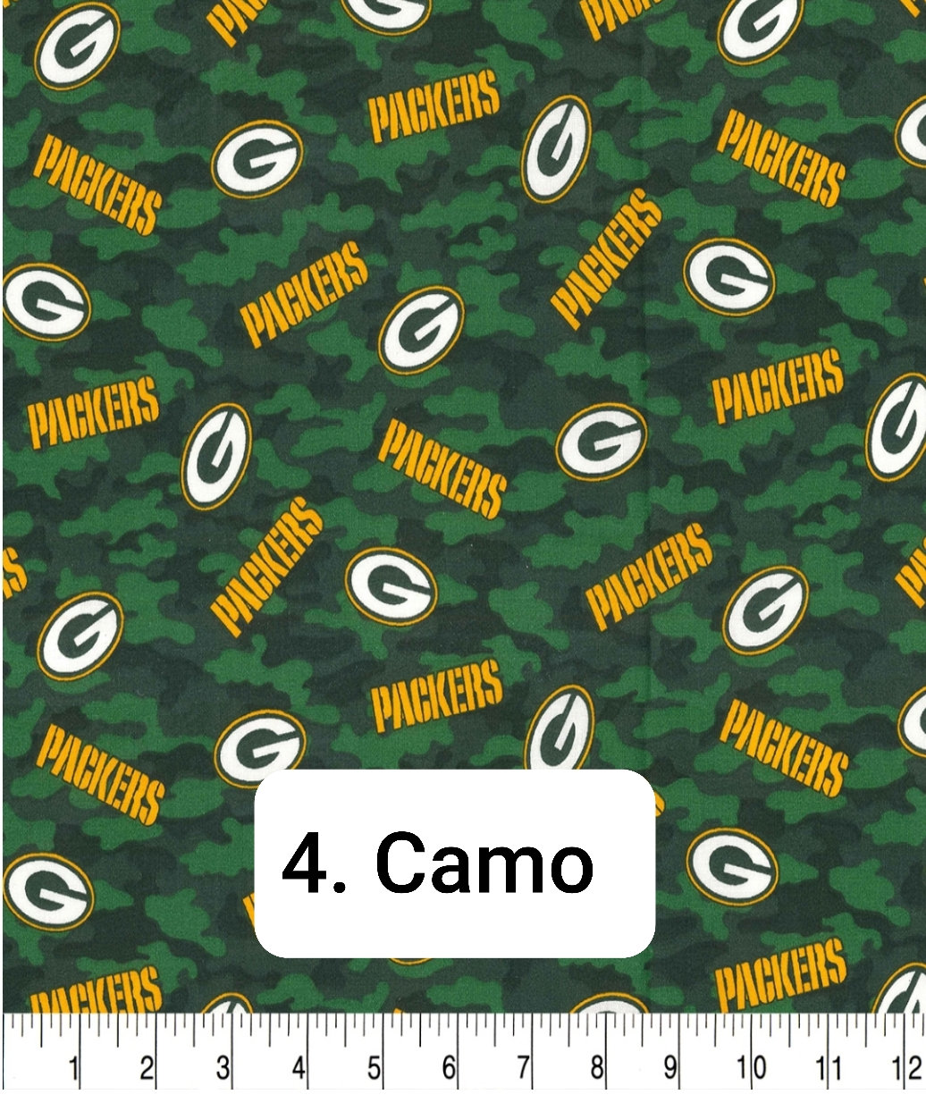 Packer Material Green Bay Packers 100% Cotton Fabric - Etsy