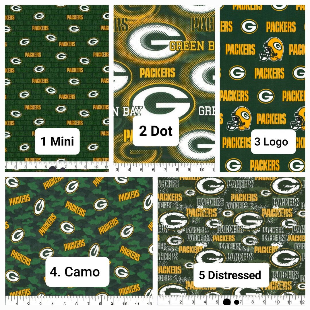 Green Bay Packers 100% Cotton Fabric - Etsy