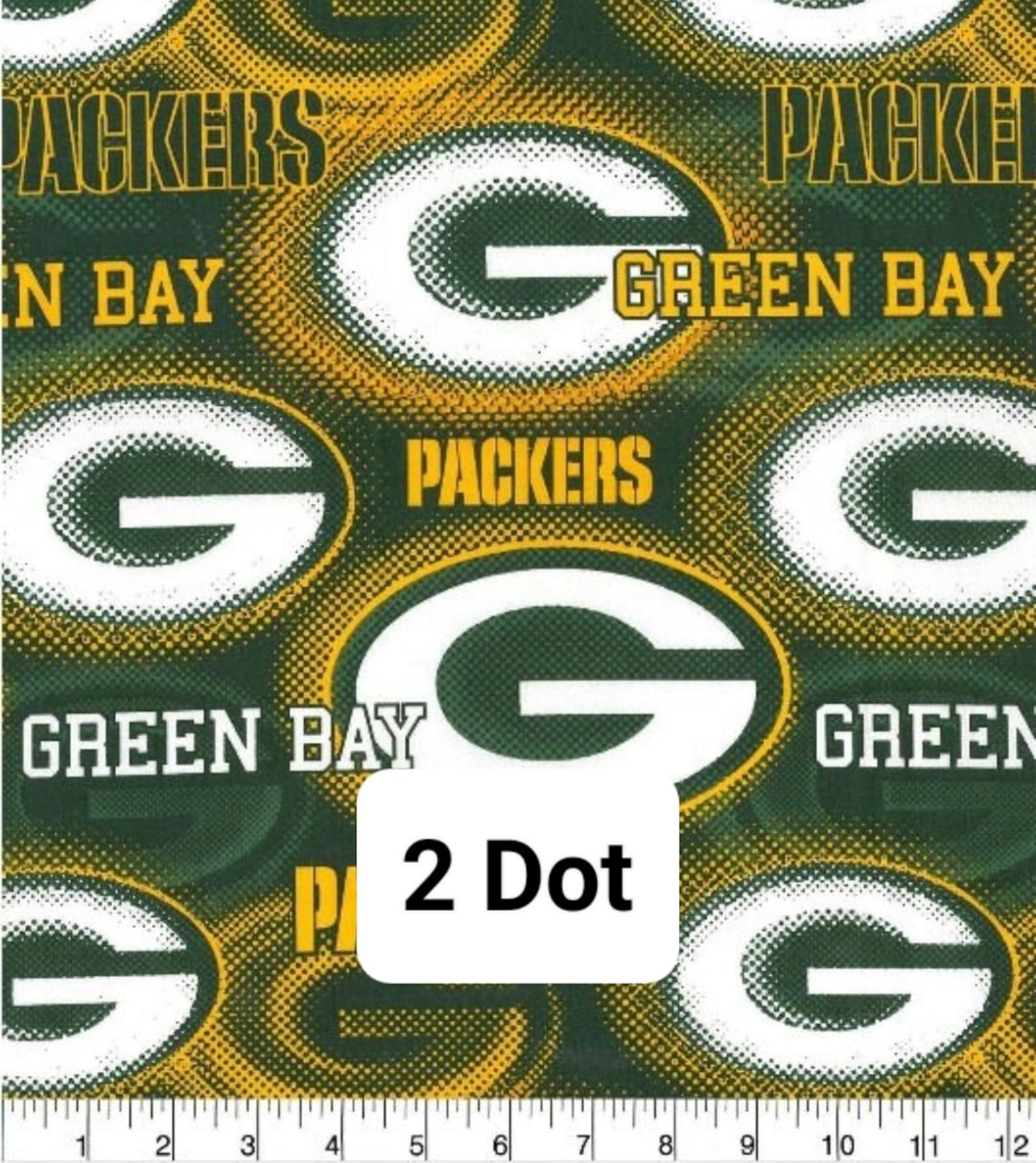 Packer Material Green Bay Packers 100% Cotton Fabric - Etsy