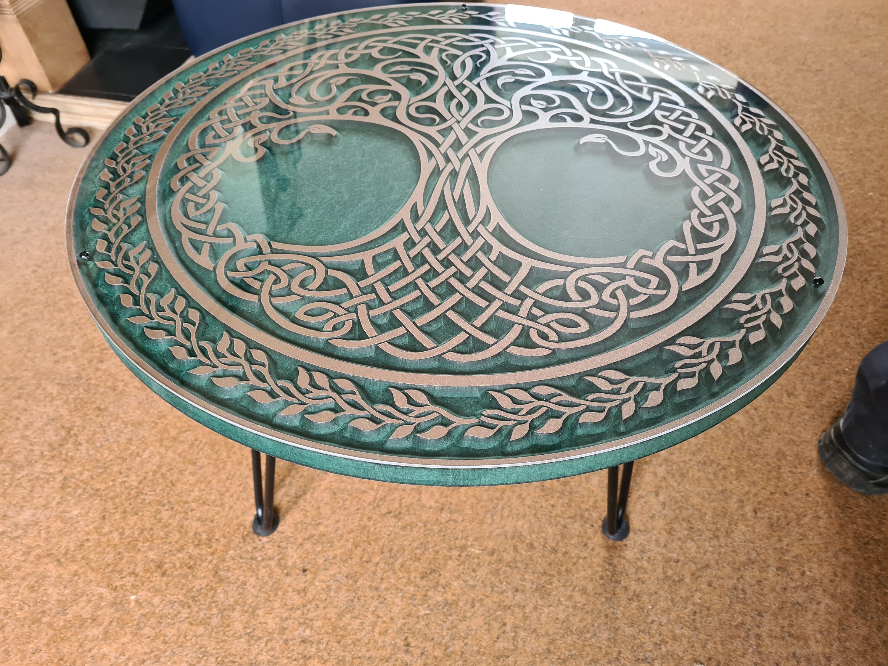 hand made tree of life coffee table ,