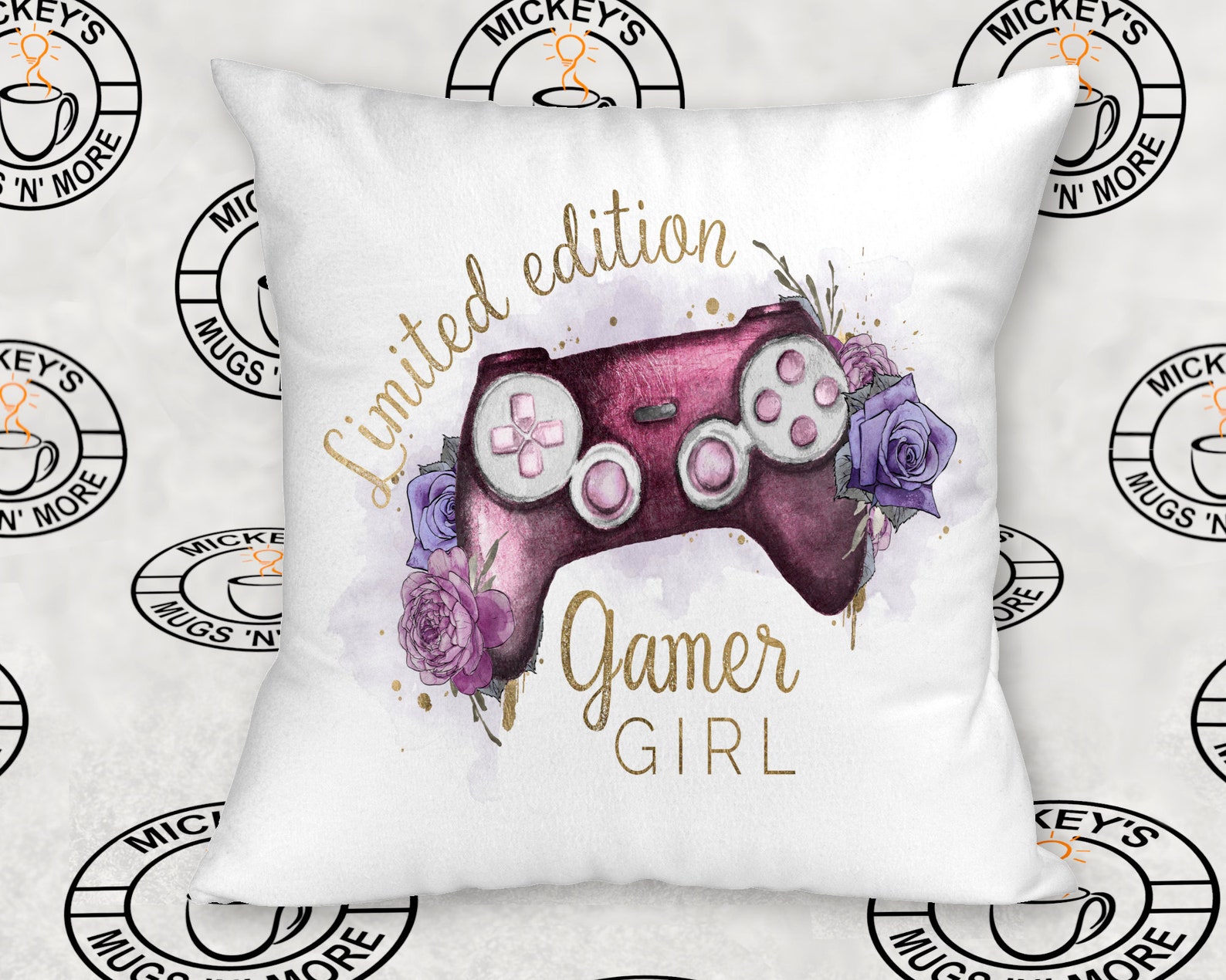 Personalised Limited Edition Gamer Girl Cushion Gift for a Etsy