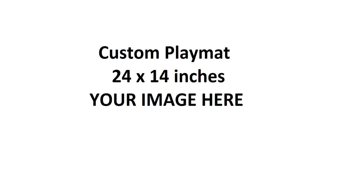 Custom Playmat for Trading Card Games 24 X 14 Inch High Definition