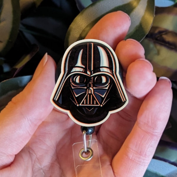 DARTH VADER STAR wars badge reel death stormtrooper soldier death star space movie clone wars the force awakens cute funny retractable gift