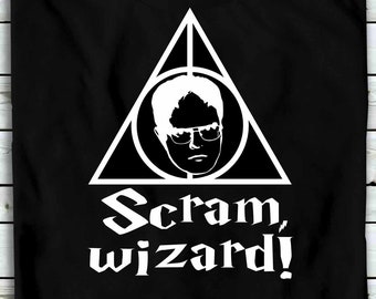 Scram Wizard - Dwight Shrute - Deep Tracks Only Original T-shirt - The Office, Scranton Pennsylvania