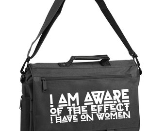 I Am Aware of the Effect I Have on Women - Charles Miner - The Office Briefcase Messenger Laptop Bag, The Office Messenger, Dunder Mifflin
