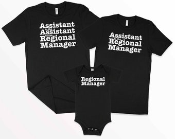 regional manager shirt and onesie