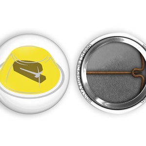 Stapler in Jello Pin, The Office 1-inch Pinback Button, Dunder Mifflin Pin, The Office Gift