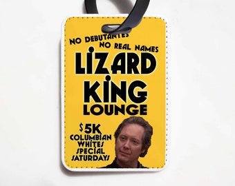 The Office Luggage Tag - Robert California, Lizard King Lounge - The Office Travel - Funny Luggage Tag, Dunder Mifflin Luggage Tag
