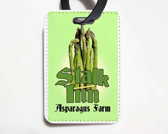 The Office Luggage Tag - The Stalk Inn Asparagus Farm - The Office Travel - Funny Luggage Tag, Dunder Mifflin Luggage Tag, Dwight Schrute