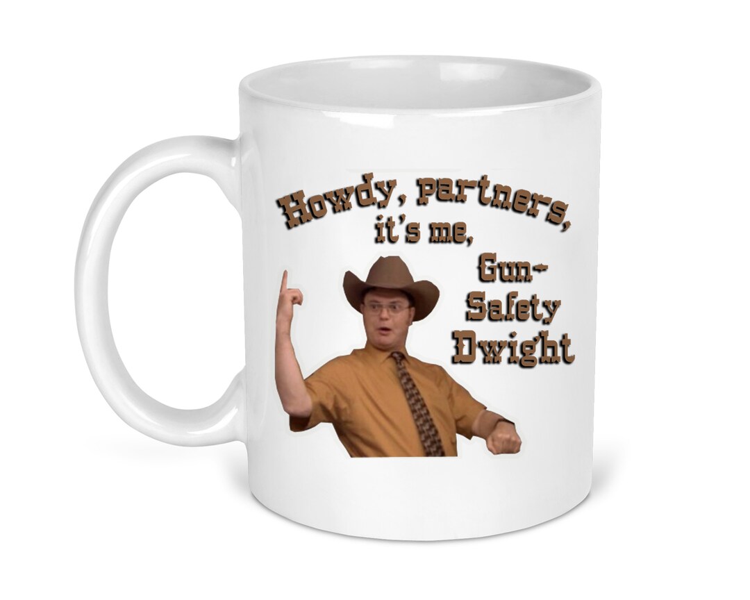 Gunsafety Dwight Dwight Schrute Mug the Office Gift Dunder Mifflin