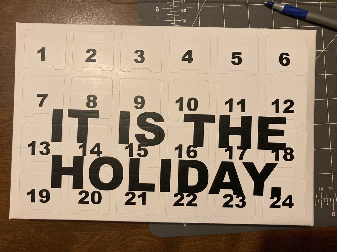 The Office Holiday Advent Calendar 24 Buttons / Quotes Dunder Mifflin