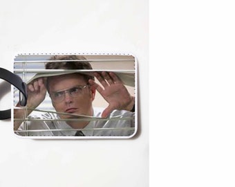 The Office Luggage Tag - Dwight Schrute - Funny Luggage Tag, Dunder Mifflin Luggage, The Office Gift Idea
