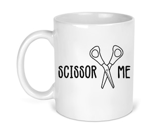 Scissor Me Mug - Michael Scott / Erin Hannon, The Office Gift - The Office Ceramic Coffee Mug, Yankee Swap Gift Idea
