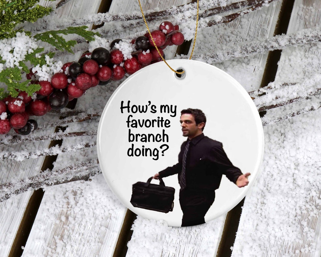 How's My Favorite Branch Doing? Ryan Howard Holiday Ornament, the