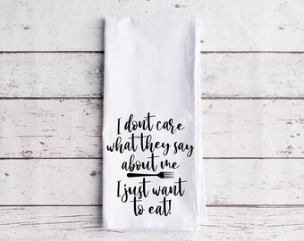 Just Want to Eat - The Office Dinner Party, The Office Kitchen Towel, The Office Flour Sack Towel, Cotton Tea Towel, The Office Gift Idea