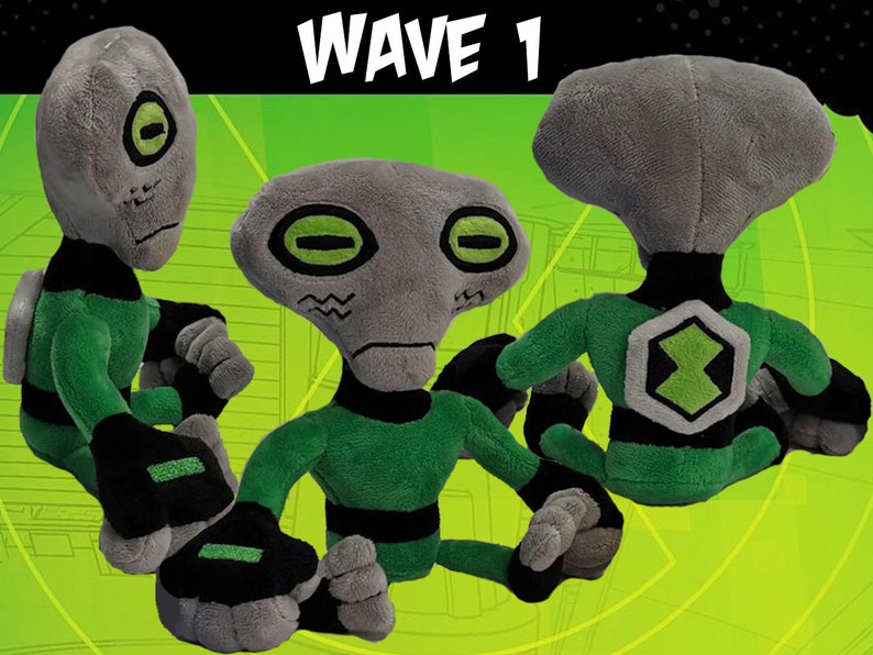 Custom handmade Alien Buddies plush toy plushie Ben 10 | Etsy