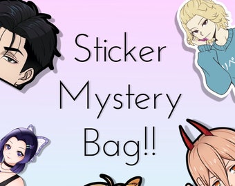 Sticker Mystery Bag | Anime Stickers | Waterproof Vinyl Sticker | Laptop Peekers | Car Sticker | PC Sticker