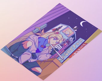 Magic Tech Girl Print
