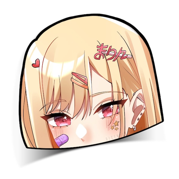 Kawaii Marin Peeker sticker