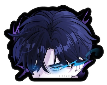 Necromancer guy Peeker Sticker | Waterproof Vinyl Sticker | Laptop Peekers | Car Sticker | PC Sticker