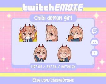 5 Chibi Demon Emote - Twitch | Discord | Youtube Emotes