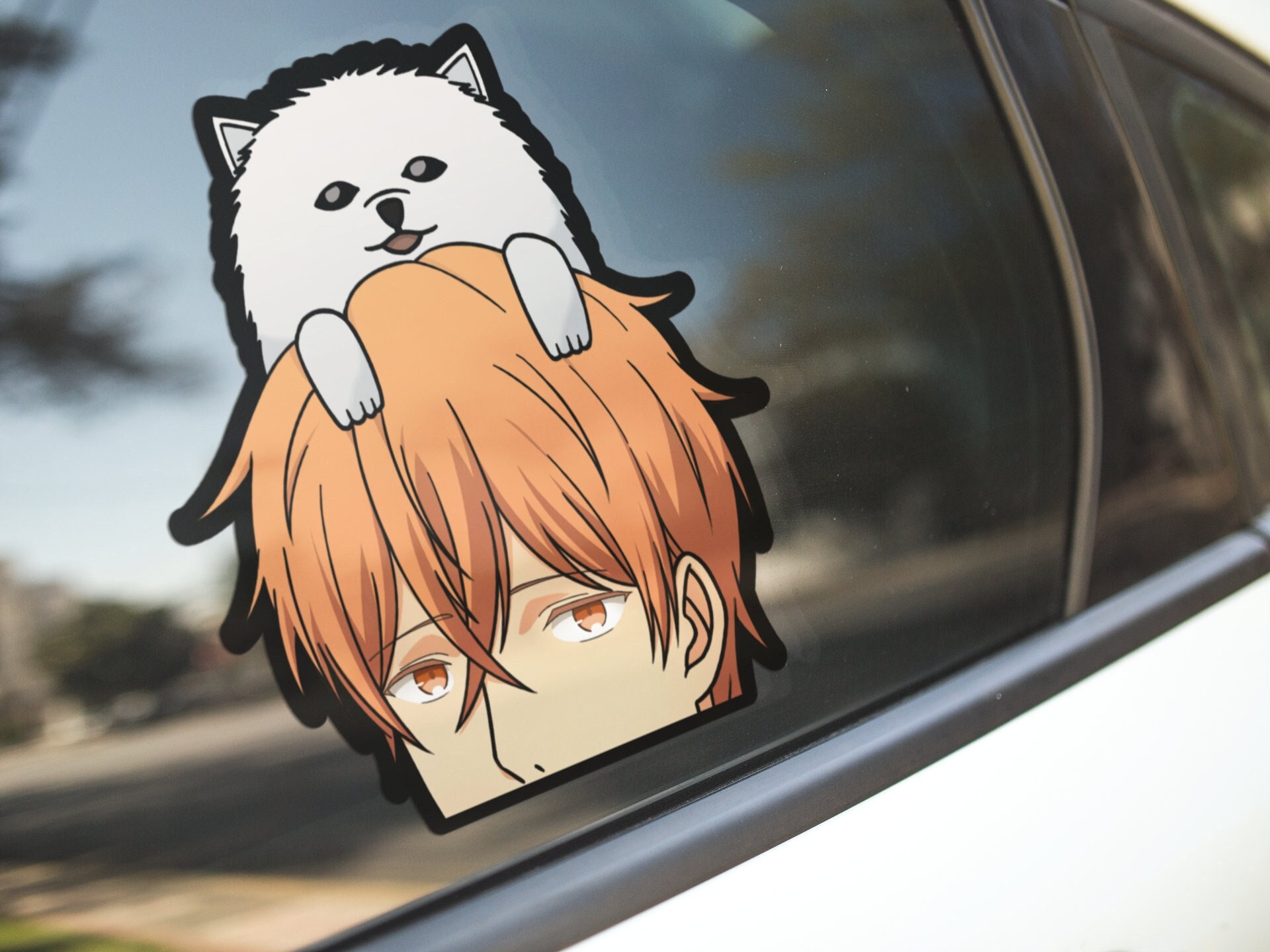 STRDL08 Boruto karma Naruto Peeking anime sticker Car Decal Window   animestickershop