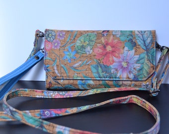 Folding wallet with wrist AND crossbody straps