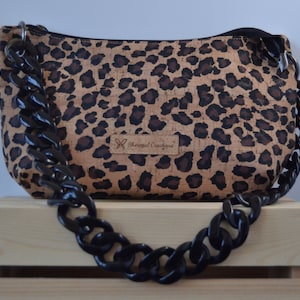 Leopard print handbag