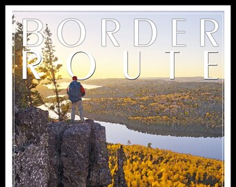 Border Route Boundary Waters Minnesota Poster