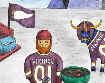 Paul Bunyan & Babe "GAME DAY" at the Minnesota Vikings Stadium