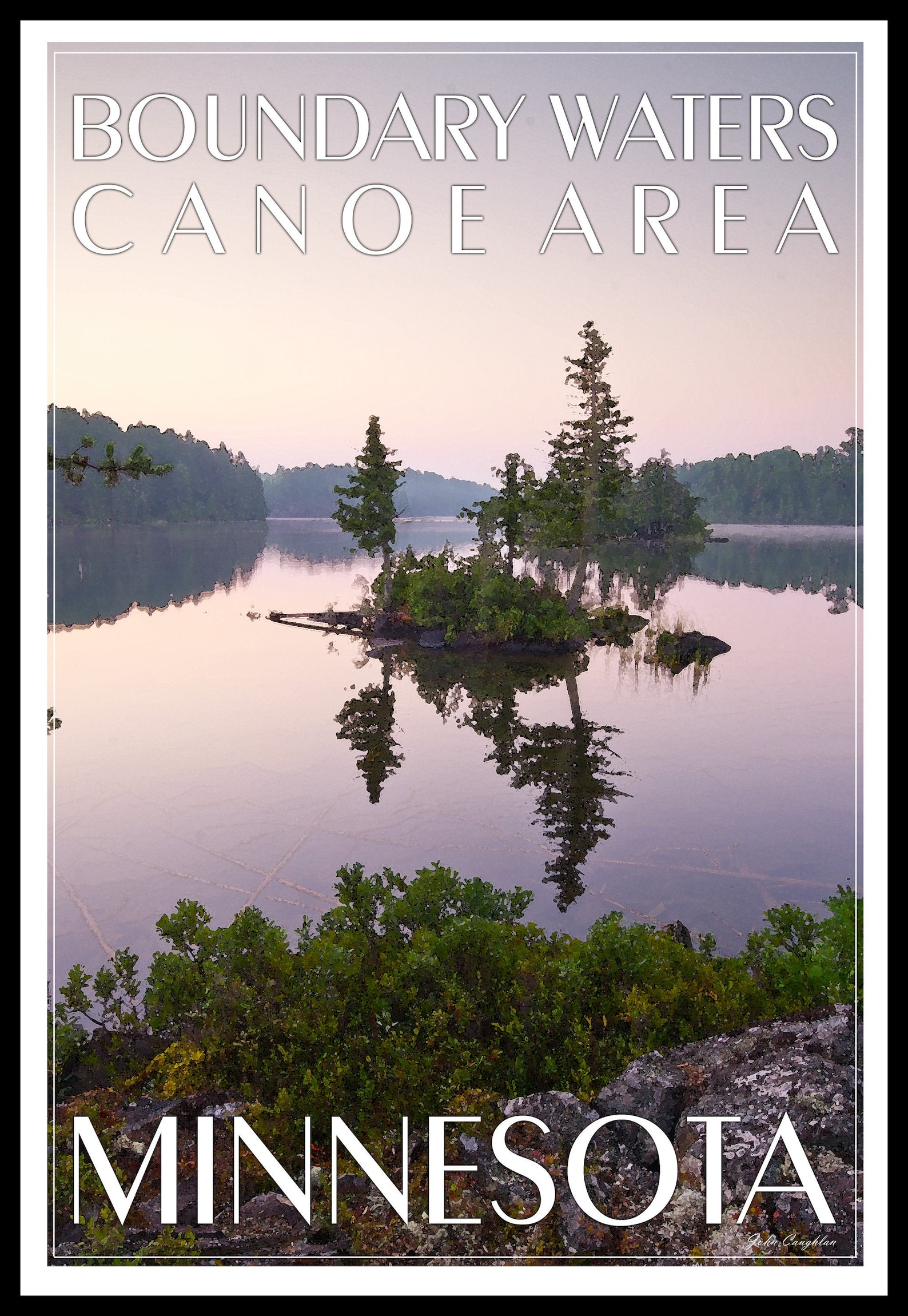 Boundary Waters Canoe Area Poster minnesota Etsy