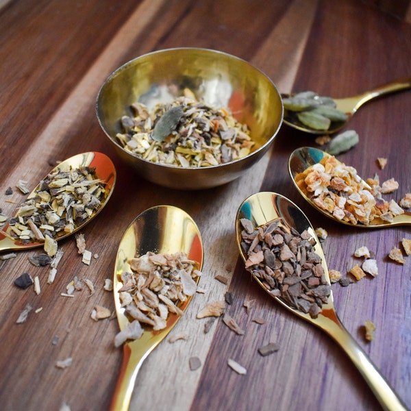 Creativi(t)ea - Licorice Tea - creativity boosting organic loose leaf tea with licorice root, ginger, cardamom, cinnamon, and orange