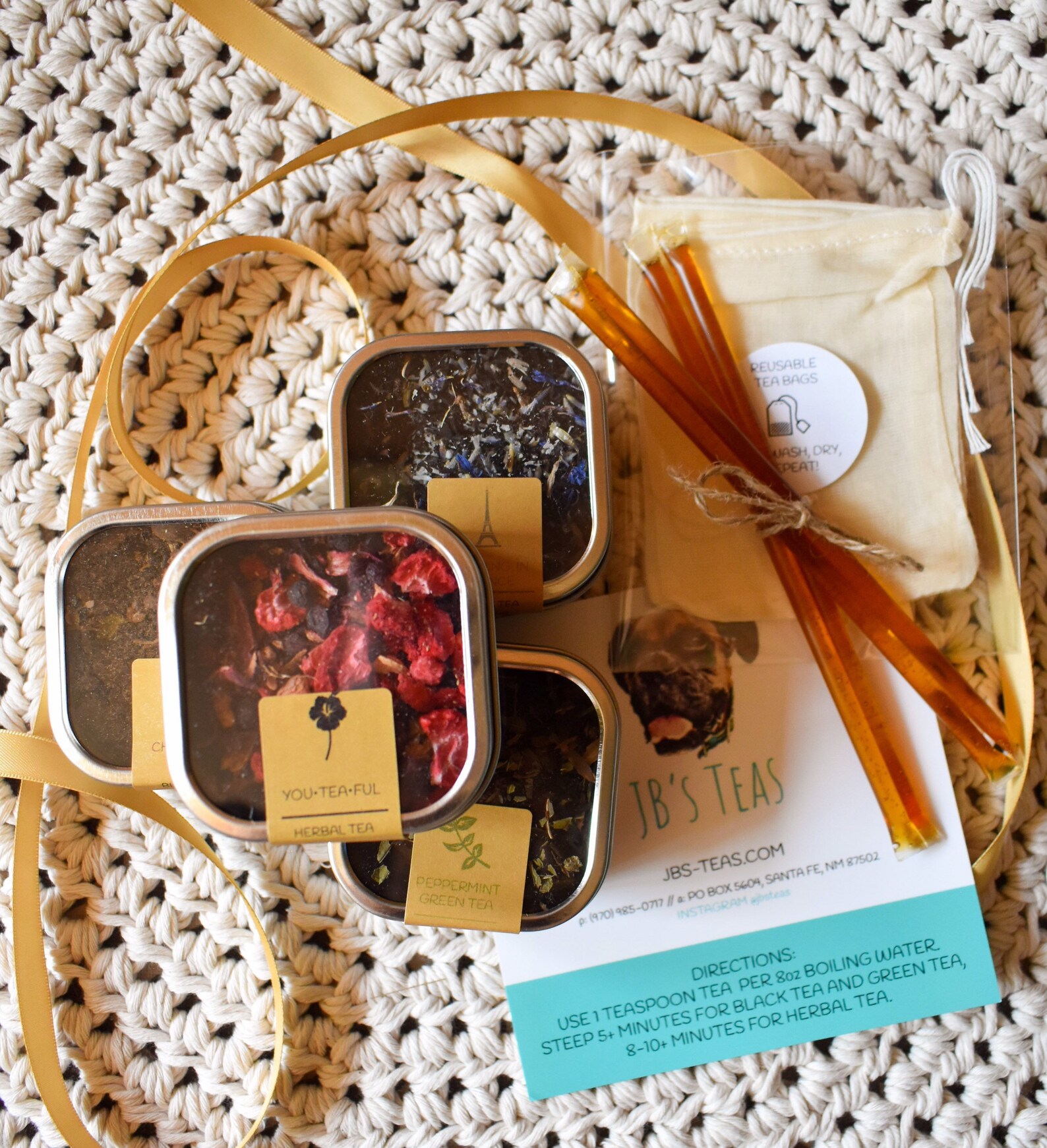 Tea Gift Set Organic Loose Leaf Tea Etsy