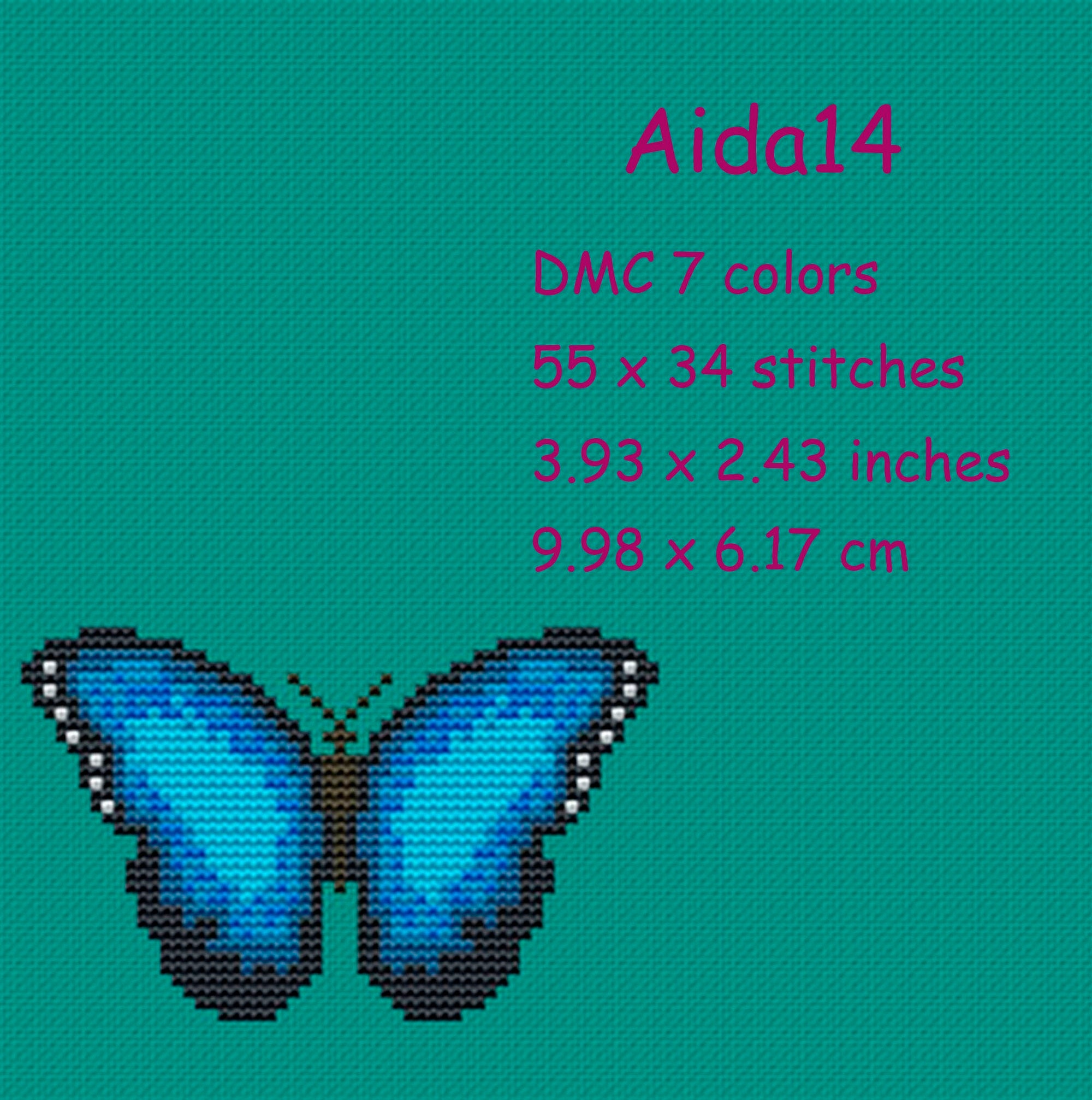 Butterfly Cross Stitch Moth Cross Stitch Pattern Insect Cross Etsy